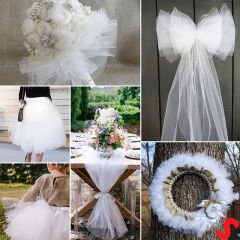 SüSLeme Tülü Grek Tül Rulo, 66 cm x 10 mt - Beyaz