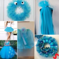 SüSLeme Tülü Grek Tül Rulo, 66 cm x 10 mt - Mavi