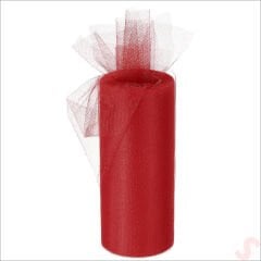SüSLeme Tülü Grek Tül Rulo, 66 cm x 10 mt - Kırmızı