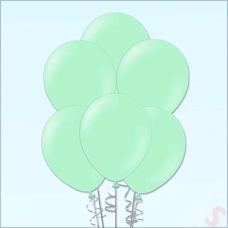 Açık Yeşil Pastel Balon, 30cm x 10 Adet