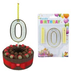 0 Rakam Şeffaf Mumluk ve 4 adet MuM