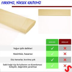 SüSLeme Tülü Kristal Tül, 3 mt en x 1 mt uzunluk - Krem
