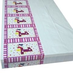 1 Yaş Parti Masa Örtüsü, 180 x 108 cm,  Pembe