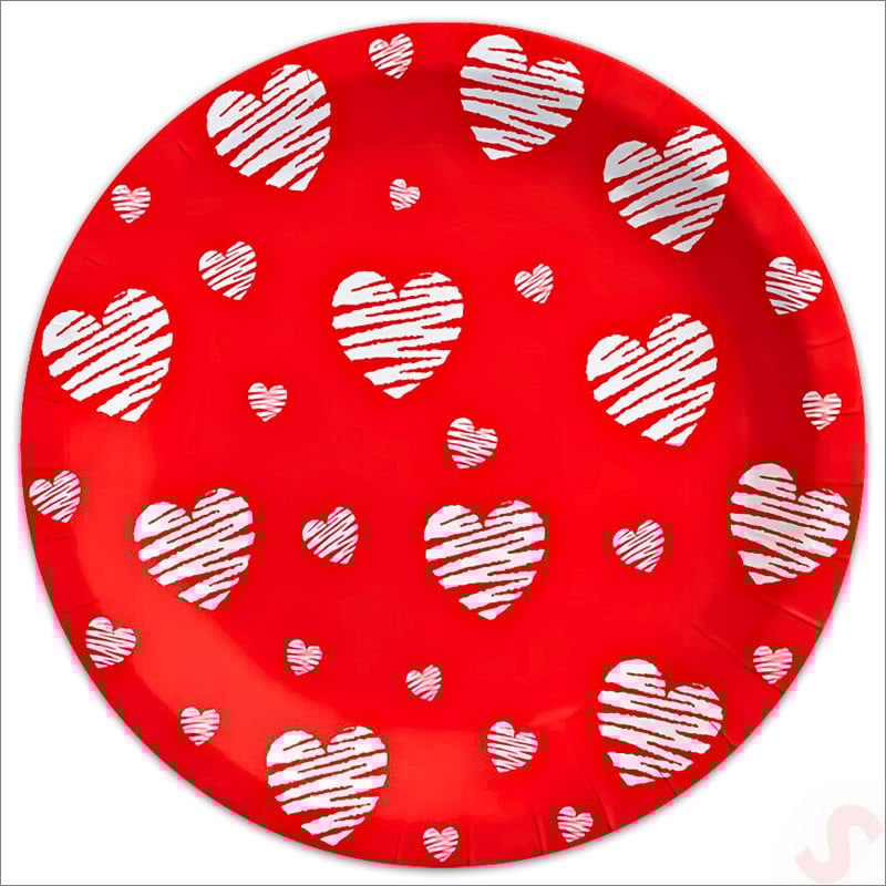 Love Karton Tabak - 23cm x 8 Adet