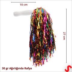 Gösteri Ponponu, 2 Adet x 30 gr - Rainbow