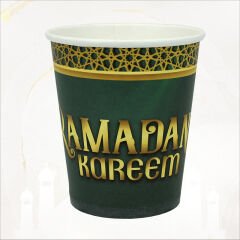 Ramadan Kareem Karton Bardak - 8 Adet كوب ورقي رمضان كريم