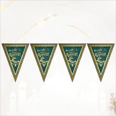 Hoşgeldin Ramazan Üçgen Bayrak Flama - 2 mt