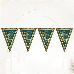 Hoşgeldin Ramazan Üçgen Bayrak Flama - 2 mt