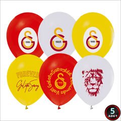 Galatasaray Lisanslı Balon, 30cm x 5 Adet