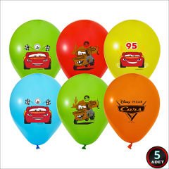 Cars Balon, 30cm x 5 Adet