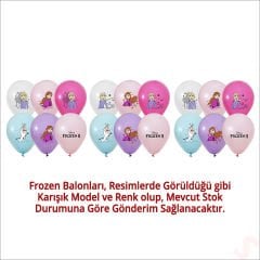Frozen Balon, 30cm x 5 Adet