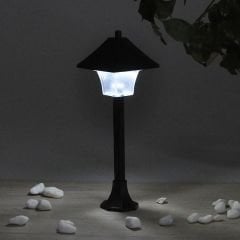 2 Renk Işıklı Pilli Led,Teraryum Obje Sokak Lambası - 12,5cm