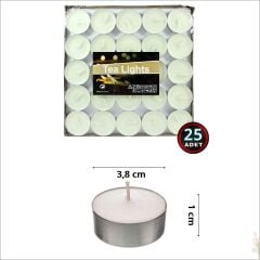 Tealight MuM, 25 Adet - Beyaz