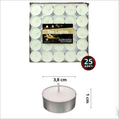 Tealight MuM, 25 Adet - Beyaz