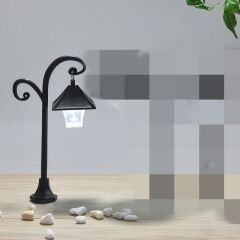 2 Renk Işıklı Pilli Led,Teraryum Obje Sokak Lambası - 15cm