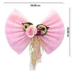 Hastane Odası Yatak Ucu Fiyongu, Çiçekli Pembe