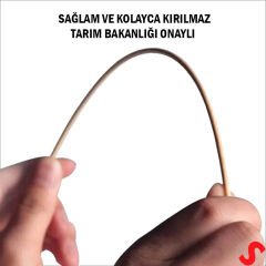 Bambu Çöp Şiş, Kurabiye Çubuğu, 25 cm x 90 Adet
