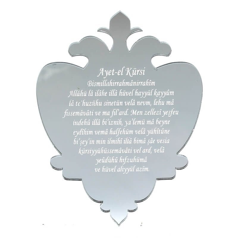 Ayna Pleksi Ayet-el Kürsi - Gümüş