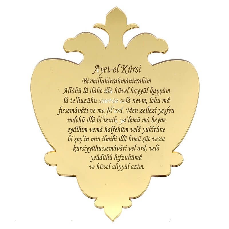 Ayna Pleksi Ayet-el Kürsi - Altın