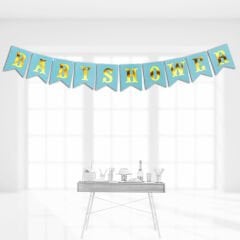 Baby Shower Karton Uzar Yazı, 3,00 mt - Mavi