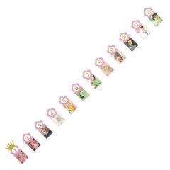 1-12 Ay Simli Foto Banner, 3,00 mt, Pembe