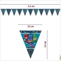PijaMaskeliler Trend Üçgen Bayrak Flama - 3,2 mt