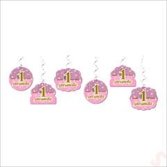 1 Yaşında 6'lı Tavan SüSü, 70 cm - Pembe