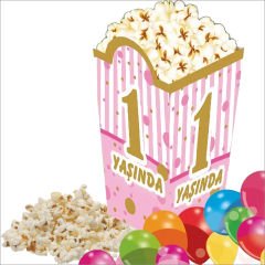 1 Yaşında Mısır Kutusu, 8 Adet - Pembe