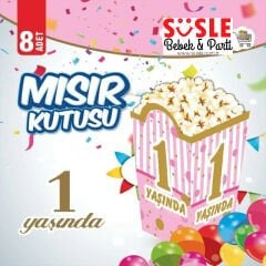 1 Yaşında Mısır Kutusu, 8 Adet - Pembe