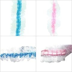 Güpür Dantelli Fırfır Kurdele, 5 cm x 10 mt, Renk Seçenekli -