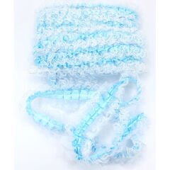 Güpür Dantelli Fırfır Kurdele, 5 cm x 10 mt, Renk Seçenekli -