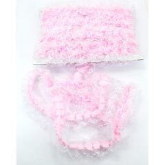 Güpür Dantelli Fırfır Kurdele, 5 cm x 10 mt, Renk Seçenekli -