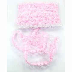 Güpür Dantelli Fırfır Kurdele, 5 cm x 10 mt, Renk Seçenekli -