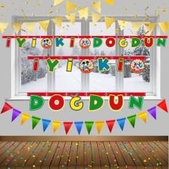 Mickey Mouse İyiki Doğdun Yazı Banner