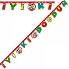 Mickey Mouse İyiki Doğdun Yazı Banner