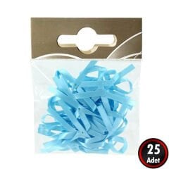 Saten Hazır Fiyonk, 6 x 6 cm - 25 Adet - Renk Seçenekli -