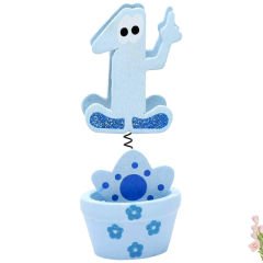 1 Yaş Figürlü Notluk - Mavi