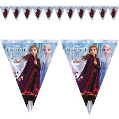 Frozen II Üçgen Bayrak Flama - 3,20 mt.