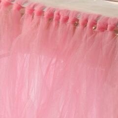 Hastane Küvöz Eteği, Kristal Tüllü, 16 m2, Pembe