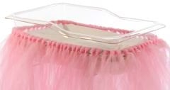 Hastane Küvöz Eteği, Kristal Tüllü, 16 m2, Pembe