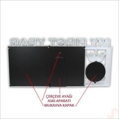 1 Yaş Resim Çerçevesi, 39cm x 19cm