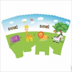 Safari Sevimli Hayvanlar Mısır Kutusu, 8 Adet