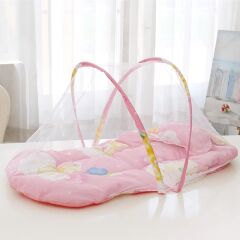 Katlanabilir Bebek Cibinlik Sineklik Seti, 92 cm - Pembe