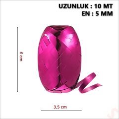 Rafya, 5 mm x 10 mt - Metalik Pembe