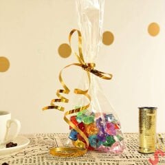 Rafya, 5 mm x 10 mt - Metalik Kırmızı