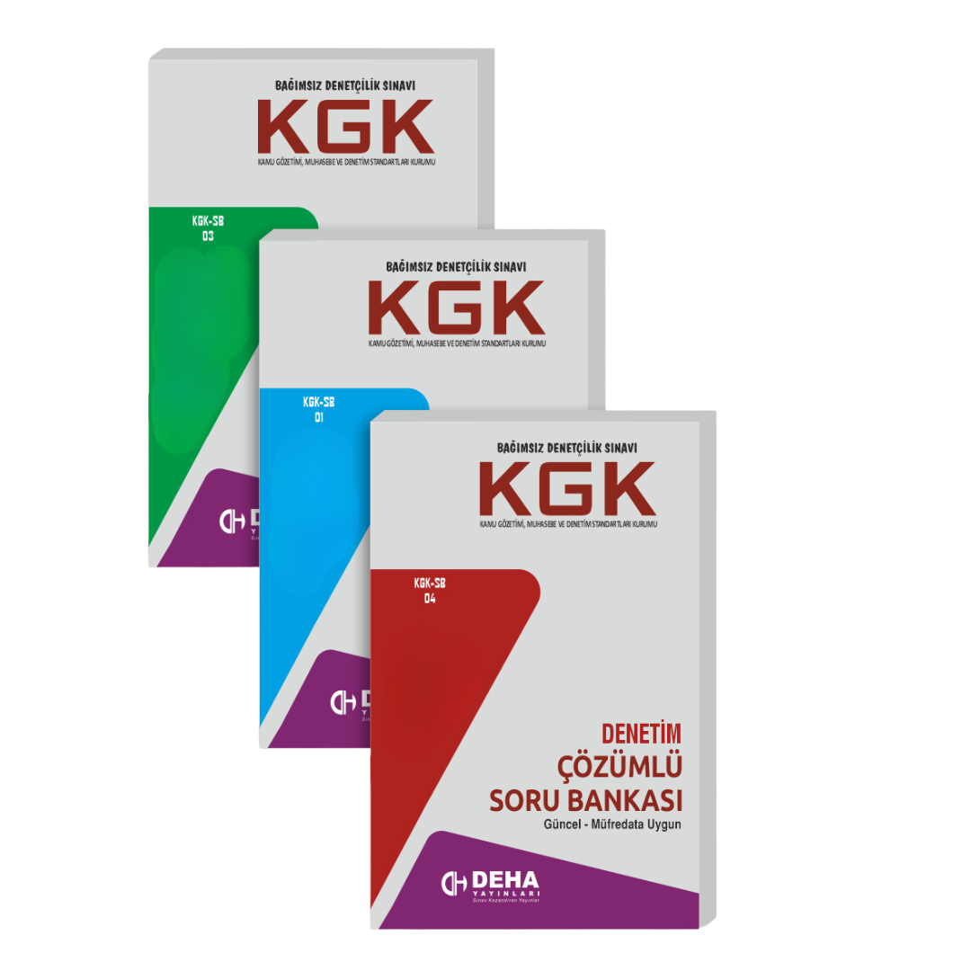KGK Bağımsız Denetçi Sınavlarına Hazırlık Soru Bankası Kitap Seti