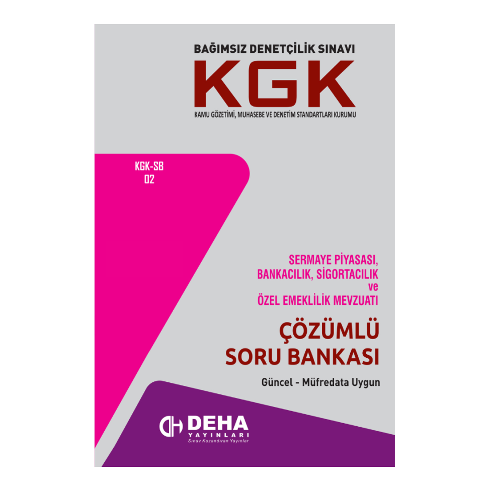 KGK Bağımsız Denetçi Sınavlarına Hazırlık SPK Soru Bankası Kitabı