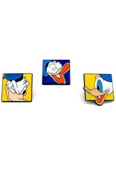 Üç Adet Donald Duck Kahkaha İfadei Ördek Metal Rozet Yaka Çanta Süsü RZ366