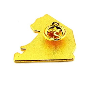 Origami Hayvan Figürü Panda Geometrik Metal Yaka Çanta Süsü Rozet RZ372