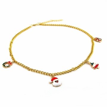 NOEL BABA YENİ YIL ÇAM YILBAŞI HEDİYE PAKETİ KADIN KOLYE Q0457